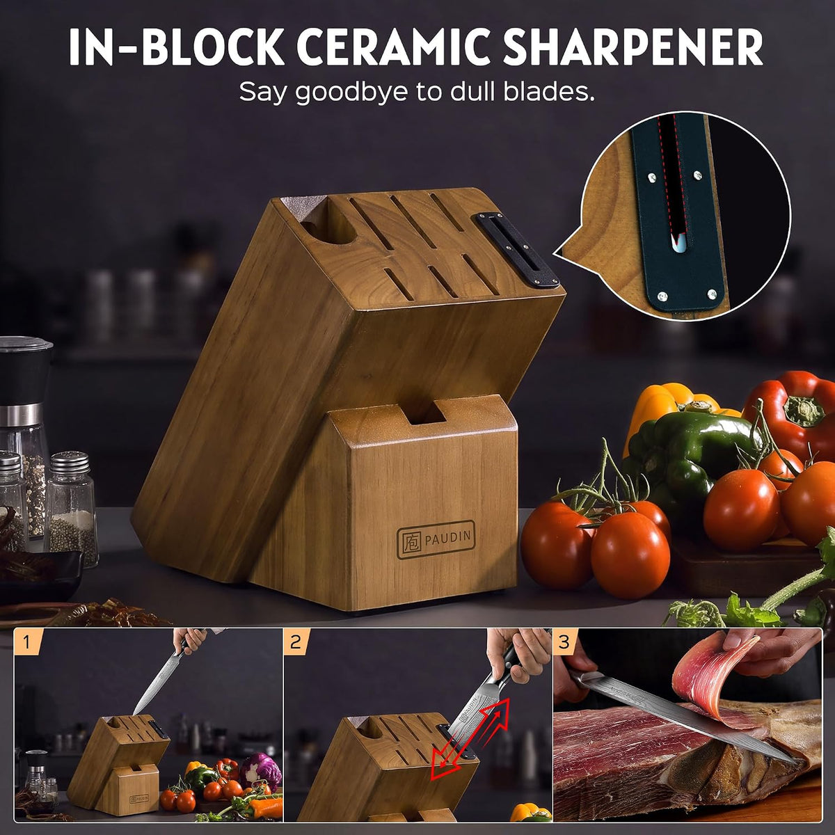 Brisket Knife, 12 Inch Dishwasher Safe Carving Slicing Knife for Meat, Razor Sharp German 1.4116 Steel Smoked Meat Cutter with Non-Slip Ergonomic G10 Handle & Gift Box, Perfect Gifts for Men