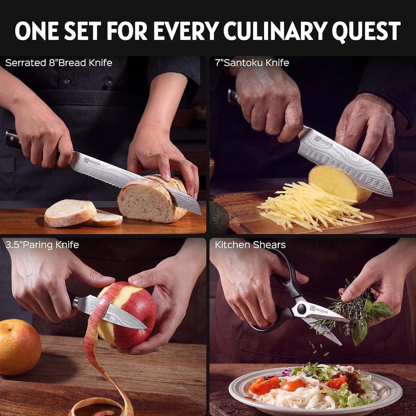 Brisket Knife, 12 Inch Dishwasher Safe Carving Slicing Knife for Meat, Razor Sharp German 1.4116 Steel Smoked Meat Cutter with Non-Slip Ergonomic G10 Handle & Gift Box, Perfect Gifts for Men