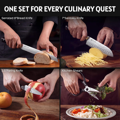Brisket Knife, 12 Inch Dishwasher Safe Carving Slicing Knife for Meat, Razor Sharp German 1.4116 Steel Smoked Meat Cutter with Non-Slip Ergonomic G10 Handle & Gift Box, Perfect Gifts for Men
