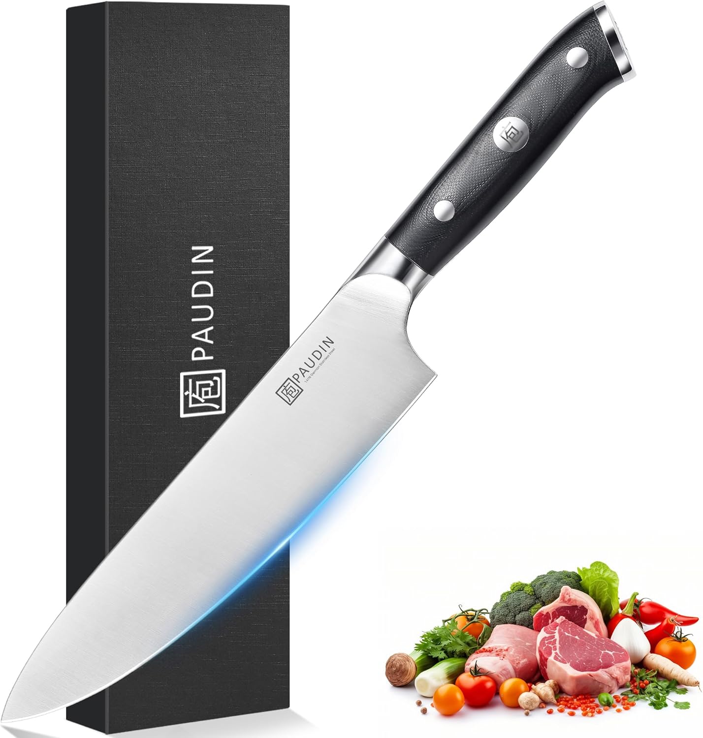 Brisket Knife, 12 Inch Dishwasher Safe Carving Slicing Knife for Meat, Razor Sharp German 1.4116 Steel Smoked Meat Cutter with Non-Slip Ergonomic G10 Handle & Gift Box, Perfect Gifts for Men