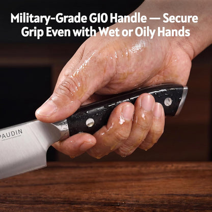 Brisket Knife, 12 Inch Dishwasher Safe Carving Slicing Knife for Meat, Razor Sharp German 1.4116 Steel Smoked Meat Cutter with Non-Slip Ergonomic G10 Handle & Gift Box, Perfect Gifts for Men