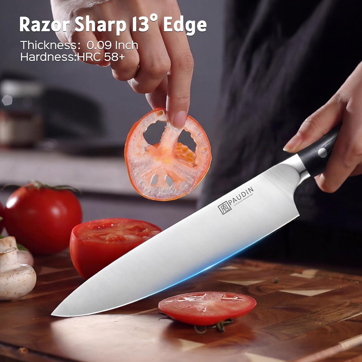 Brisket Knife, 12 Inch Dishwasher Safe Carving Slicing Knife for Meat, Razor Sharp German 1.4116 Steel Smoked Meat Cutter with Non-Slip Ergonomic G10 Handle & Gift Box, Perfect Gifts for Men