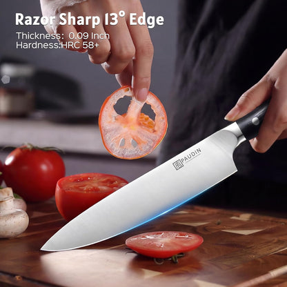 Brisket Knife, 12 Inch Dishwasher Safe Carving Slicing Knife for Meat, Razor Sharp German 1.4116 Steel Smoked Meat Cutter with Non-Slip Ergonomic G10 Handle & Gift Box, Perfect Gifts for Men