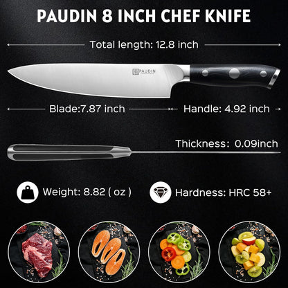 Brisket Knife, 12 Inch Dishwasher Safe Carving Slicing Knife for Meat, Razor Sharp German 1.4116 Steel Smoked Meat Cutter with Non-Slip Ergonomic G10 Handle & Gift Box, Perfect Gifts for Men