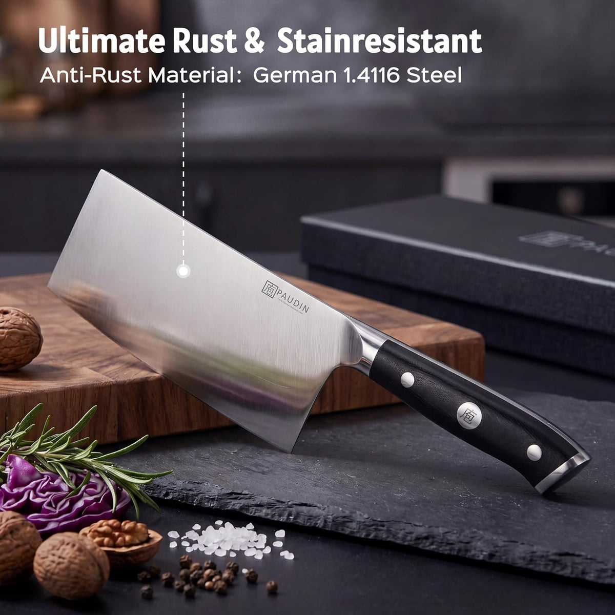 Brisket Knife, 12 Inch Dishwasher Safe Carving Slicing Knife for Meat, Razor Sharp German 1.4116 Steel Smoked Meat Cutter with Non-Slip Ergonomic G10 Handle & Gift Box, Perfect Gifts for Men