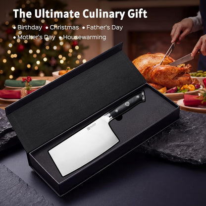 Brisket Knife, 12 Inch Dishwasher Safe Carving Slicing Knife for Meat, Razor Sharp German 1.4116 Steel Smoked Meat Cutter with Non-Slip Ergonomic G10 Handle & Gift Box, Perfect Gifts for Men