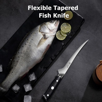 Brisket Knife, 12 Inch Dishwasher Safe Carving Slicing Knife for Meat, Razor Sharp German 1.4116 Steel Smoked Meat Cutter with Non-Slip Ergonomic G10 Handle & Gift Box, Perfect Gifts for Men