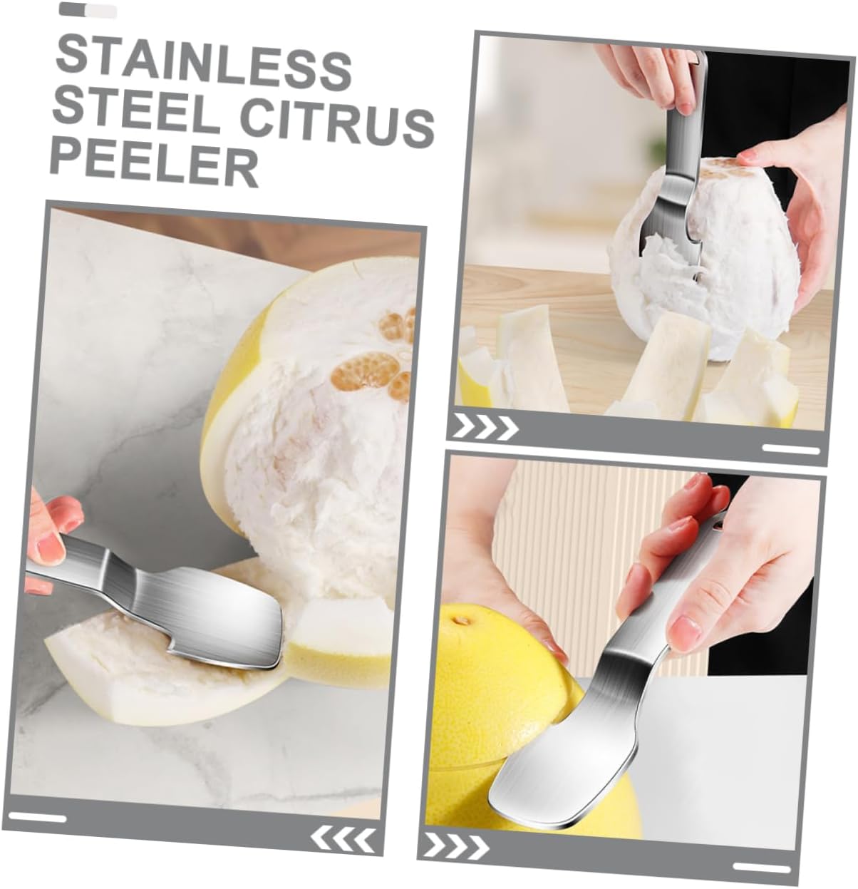 Grapefruit Knife Multi-function Fruit Peeler Kitchen Gadget Stainless Steel Peeler Orange Slicer Lemon Slicer