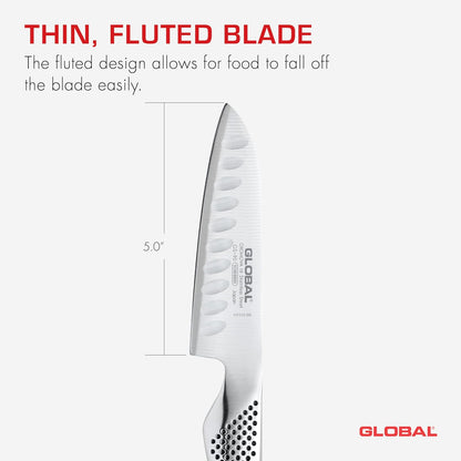 Global GS 90 5" Hollow Ground Santoku Knife GS 90