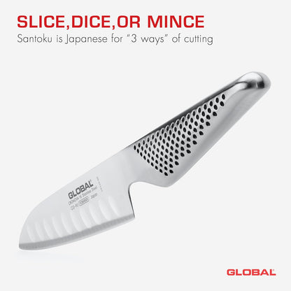Global GS 90 5" Hollow Ground Santoku Knife GS 90