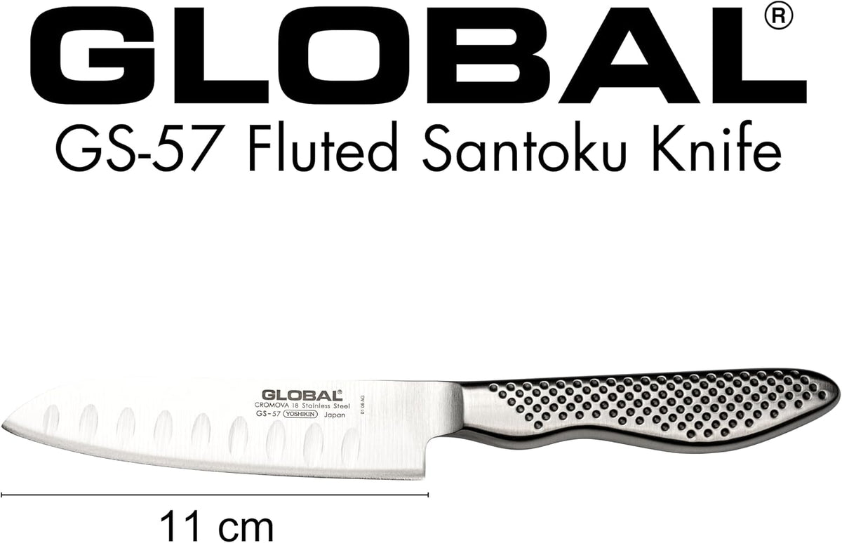 Global GS 90 5" Hollow Ground Santoku Knife GS 90