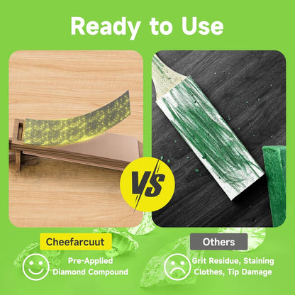 leather strop for knife sharpening preload with diamond polishing compounds,double sided genuine cowhide,Knife Sharpening Strop,Knife Stropping Block 15.7''x3.1''