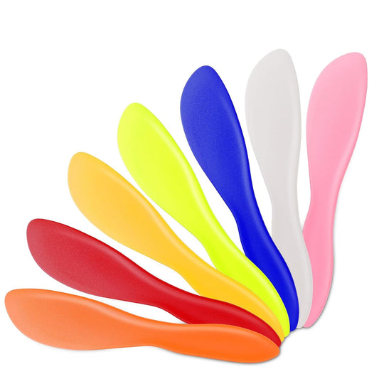 7 PCS Plastic Butter Knife Spreader, Multi Purpose Peanut Butter Knife Spreader, Spread Knives for Cheese Cream Icing