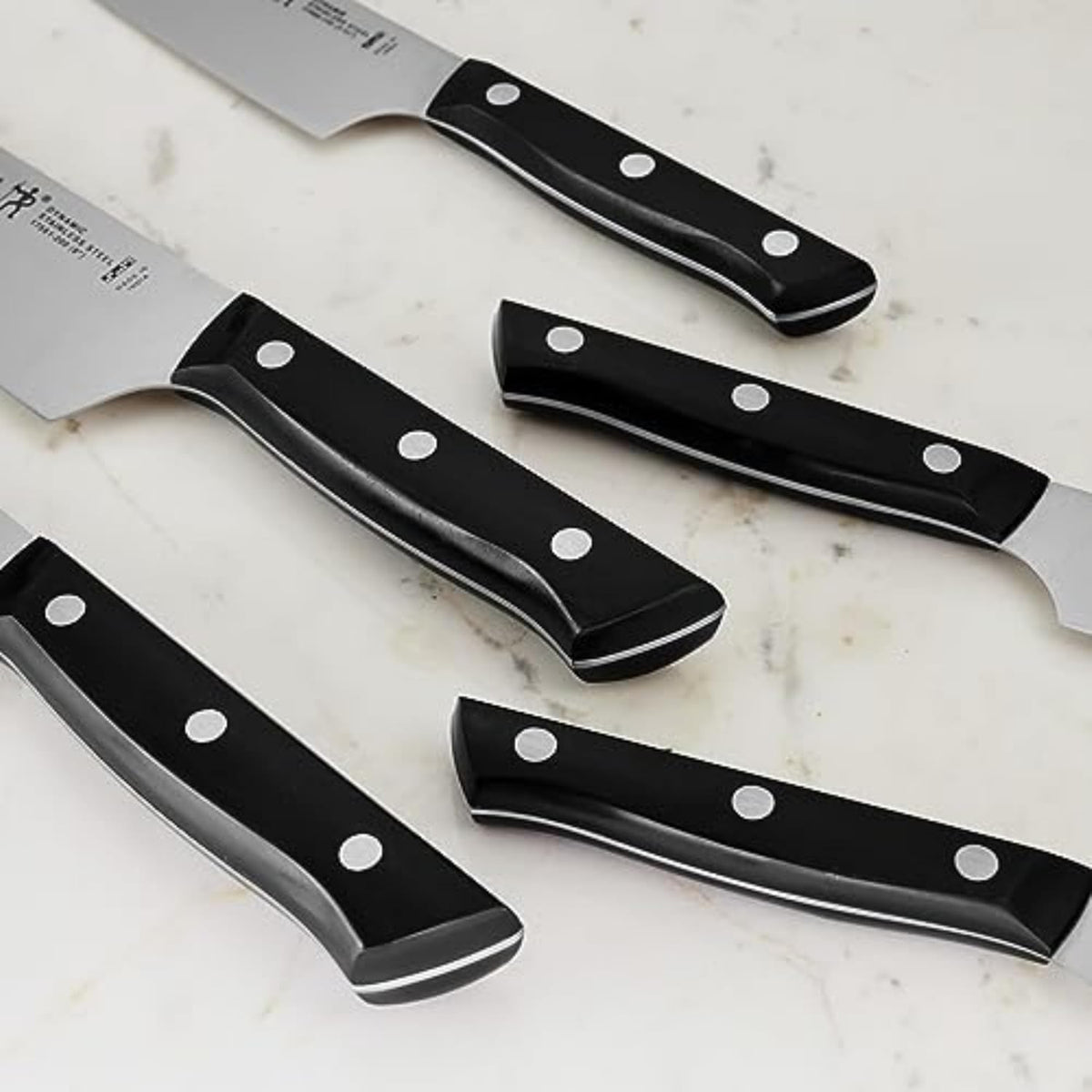 Dynamic 7-Pc Knife Set, Razor-Sharp German Engineered | The Perfect Kitchen Knife Set for Effortless Cutting, Informed by 100+ Years of Mastery. Dishwasher safe, Comfortable Handle
