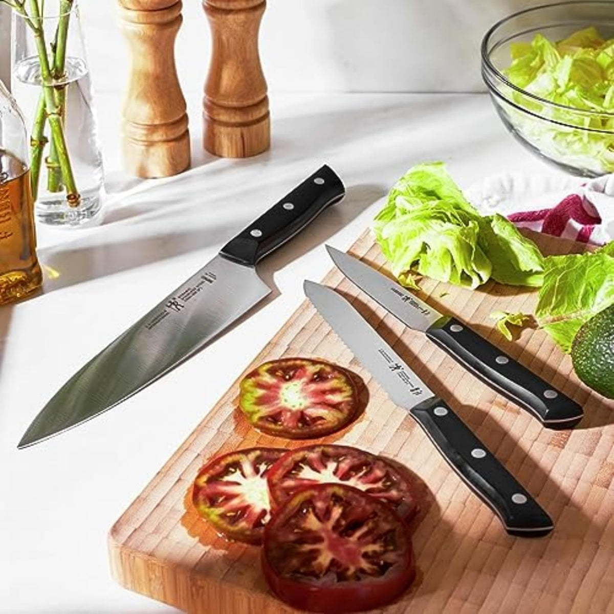 Dynamic 7-Pc Knife Set, Razor-Sharp German Engineered | The Perfect Kitchen Knife Set for Effortless Cutting, Informed by 100+ Years of Mastery. Dishwasher safe, Comfortable Handle