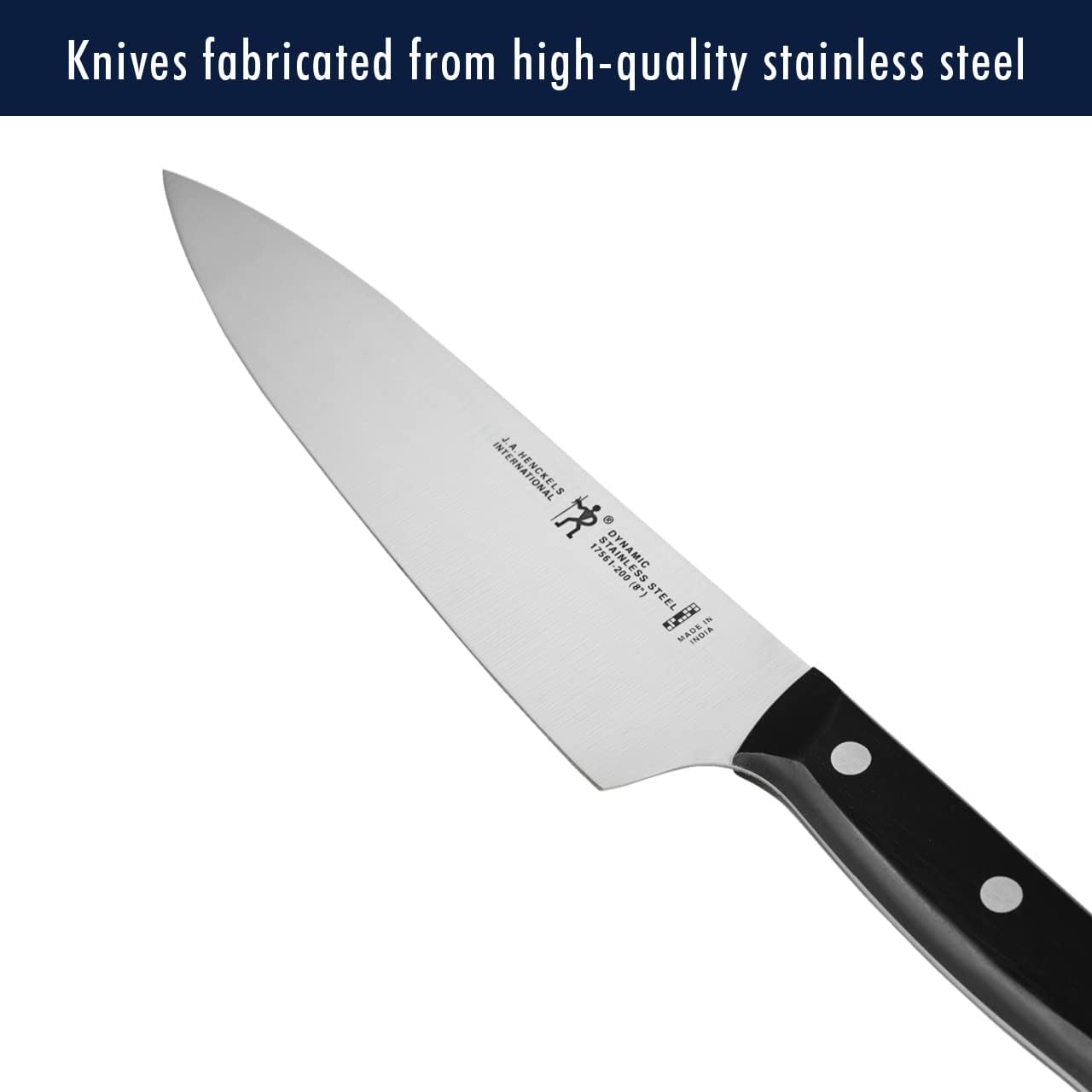 Dynamic 7-Pc Knife Set, Razor-Sharp German Engineered | The Perfect Kitchen Knife Set for Effortless Cutting, Informed by 100+ Years of Mastery. Dishwasher safe, Comfortable Handle