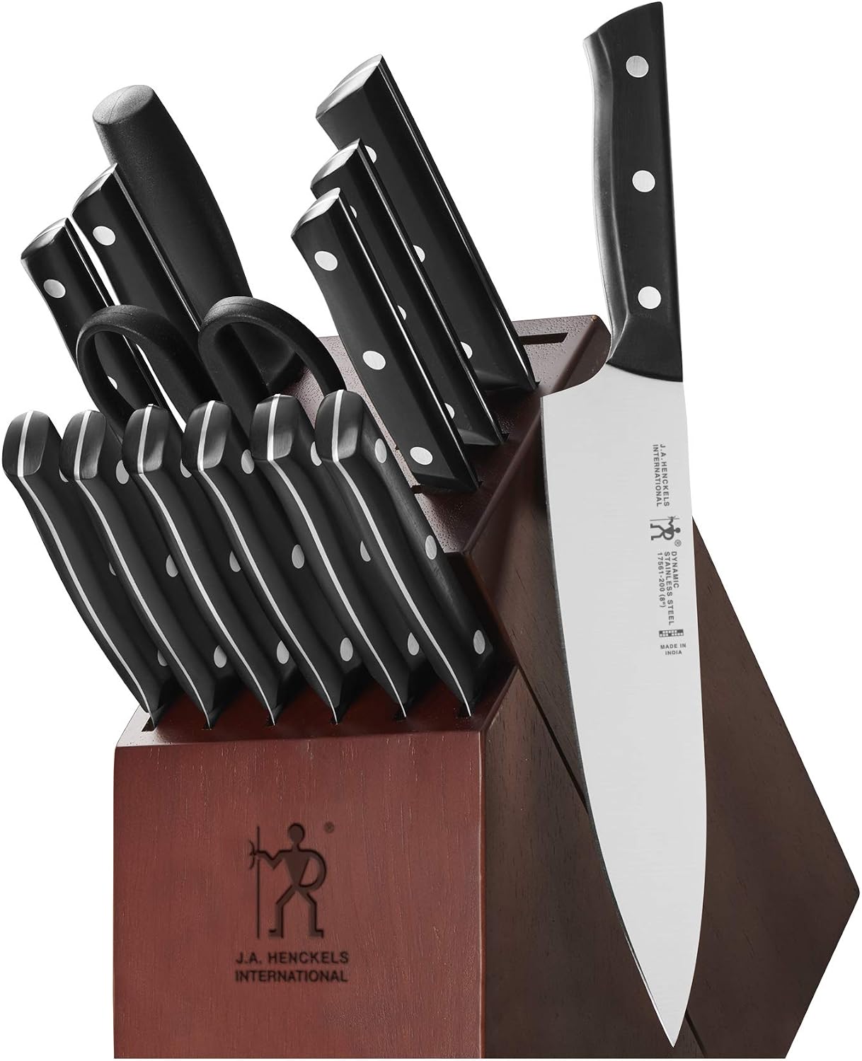 Dynamic 7-Pc Knife Set, Razor-Sharp German Engineered | The Perfect Kitchen Knife Set for Effortless Cutting, Informed by 100+ Years of Mastery. Dishwasher safe, Comfortable Handle