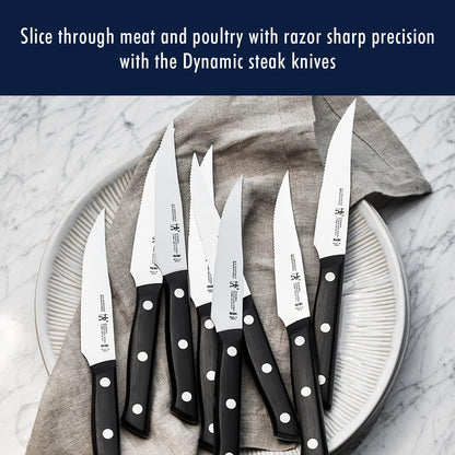 Dynamic 7-Pc Knife Set, Razor-Sharp German Engineered | The Perfect Kitchen Knife Set for Effortless Cutting, Informed by 100+ Years of Mastery. Dishwasher safe, Comfortable Handle