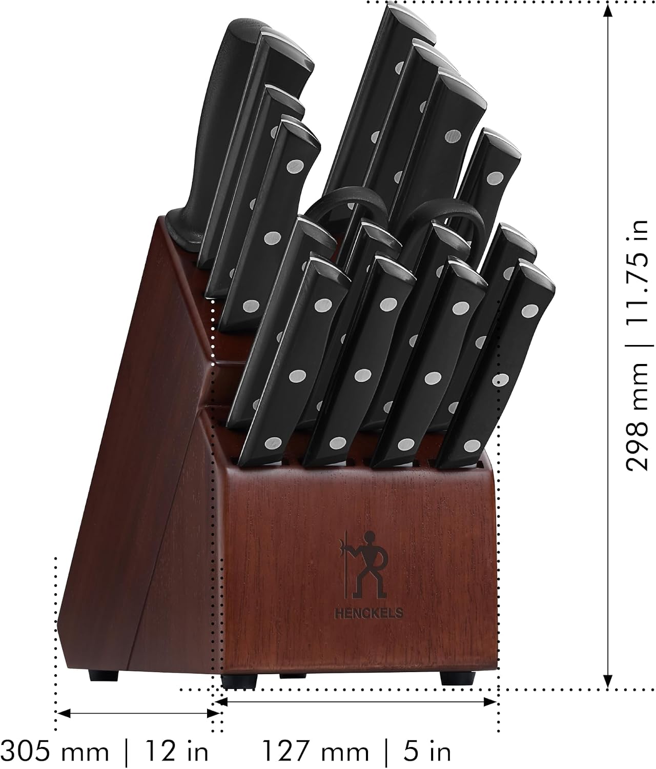 Dynamic 7-Pc Knife Set, Razor-Sharp German Engineered | The Perfect Kitchen Knife Set for Effortless Cutting, Informed by 100+ Years of Mastery. Dishwasher safe, Comfortable Handle