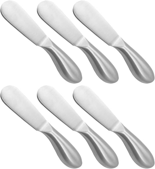 6 Pieces Cheese Spreader Set, Stainless Steel Multipurpose Cheese and Butter Spreader Knives