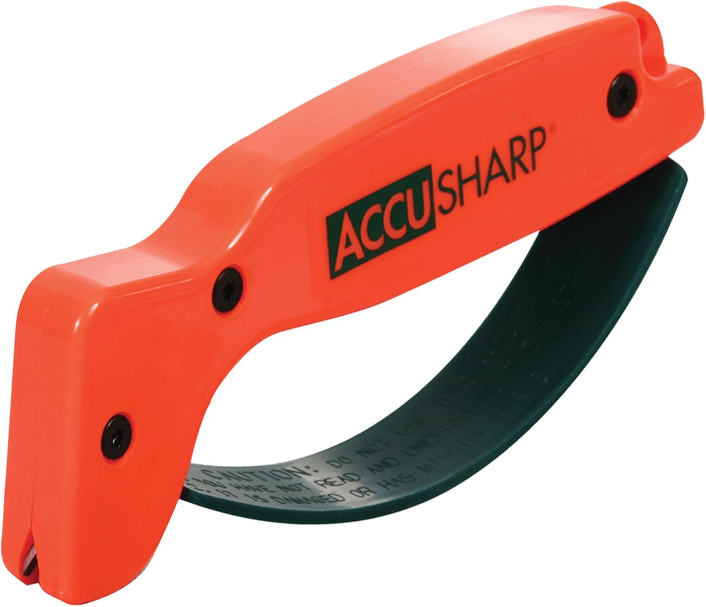 AccuSharp Knife Sharpener, Ergonomic Comfortable Handle, Compact & Easy to Use, Restore and Hone Straight & Serrated Knives, White