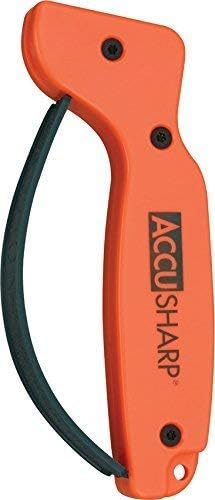 AccuSharp Knife Sharpener, Ergonomic Comfortable Handle, Compact & Easy to Use, Restore and Hone Straight & Serrated Knives, White