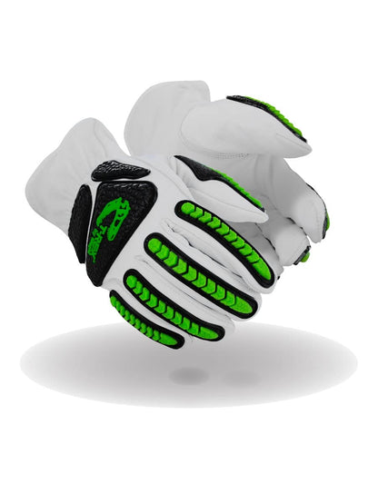 MAGID T-REX Rebel Series ANSI A6 Goatskin Para-Aramid Impact Gloves, 1 Pair, 8/Medium (TRX814)