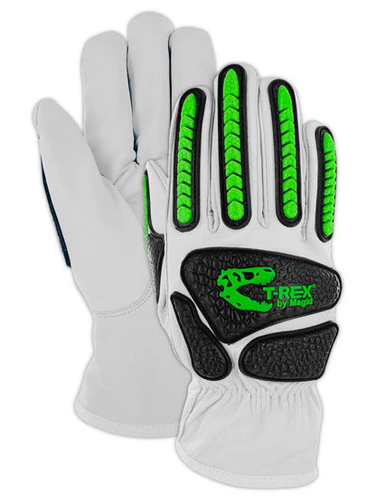 MAGID T-REX Rebel Series ANSI A6 Goatskin Para-Aramid Impact Gloves, 1 Pair, 8/Medium (TRX814)