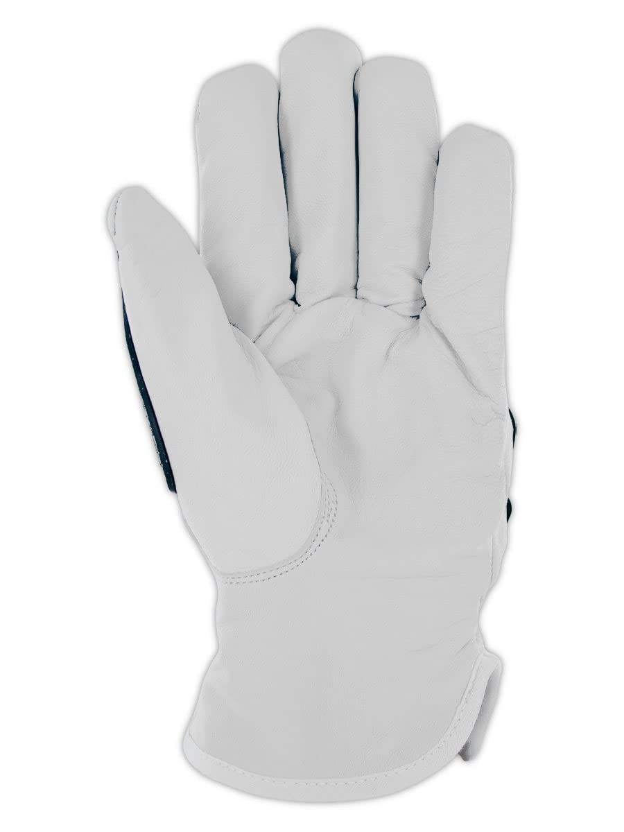 MAGID T-REX Rebel Series ANSI A6 Goatskin Para-Aramid Impact Gloves, 1 Pair, 8/Medium (TRX814)