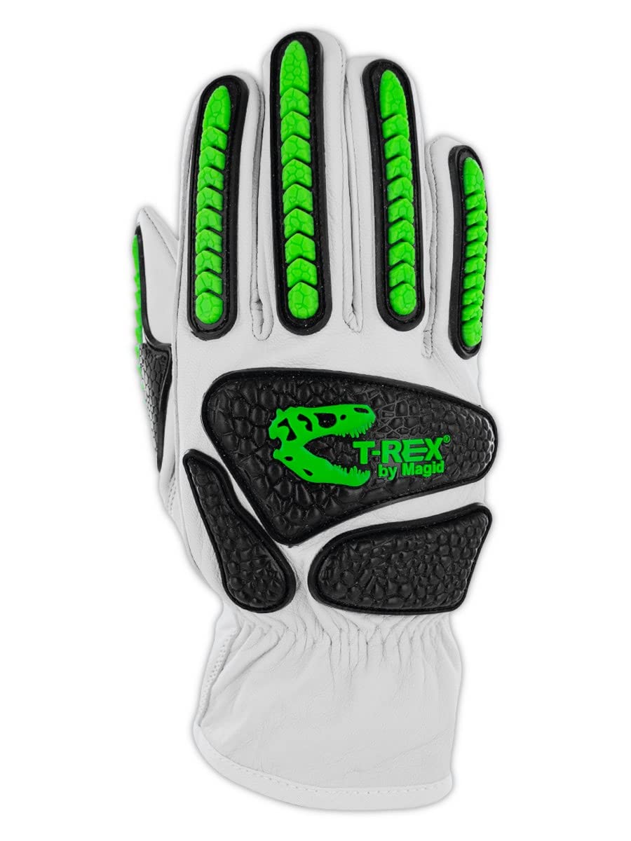 MAGID T-REX Rebel Series ANSI A6 Goatskin Para-Aramid Impact Gloves, 1 Pair, 8/Medium (TRX814)