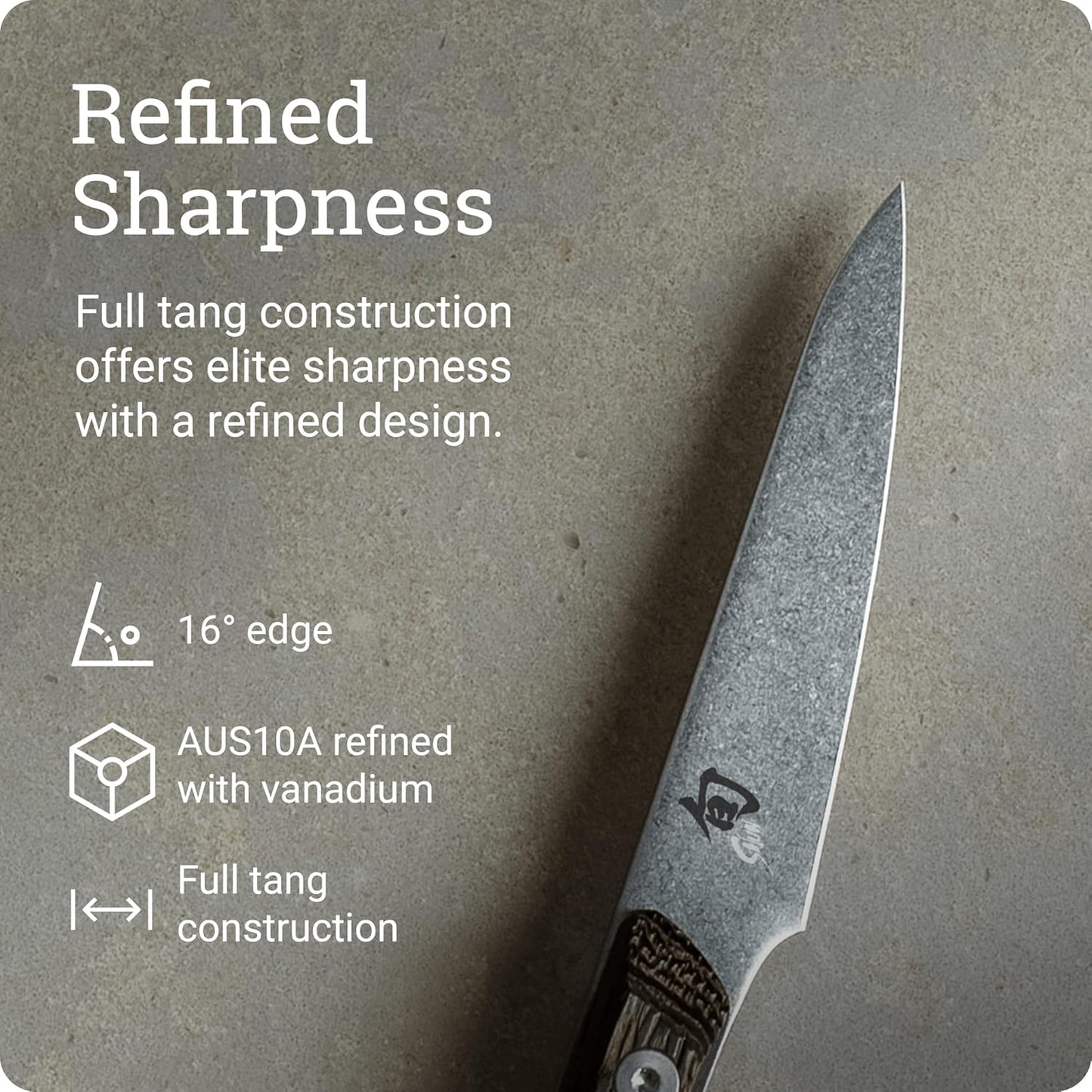 Kanso 3.5" Paring Knife, Handcrafted Japanese Vegetable and Fruit Knife, AUS10A Stainless Steel Blade, Tagayasan Handle, Small Kitchen Tool for Peeling, Coring and Cutting