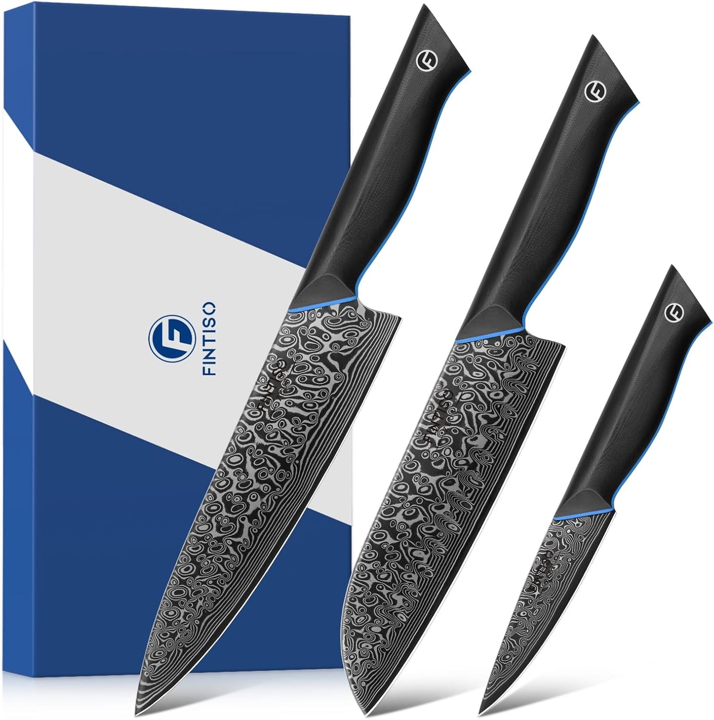 Chef Knife 7 Inch, Boning Knife with G10 Handle, Sharp Viking Knife | Professional Butcher Knife with Ergonomic Full-Tang Handle, Japanese Kitchen Knife for Home, Camping & BBQ