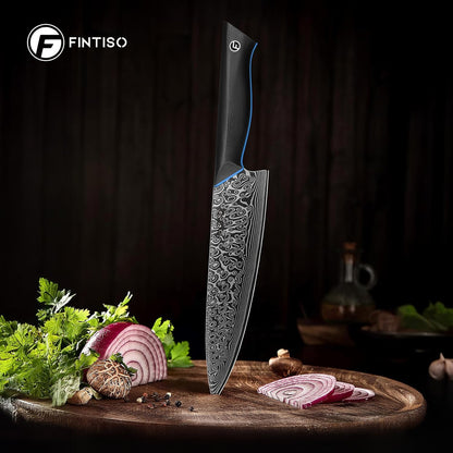 Chef Knife 7 Inch, Boning Knife with G10 Handle, Sharp Viking Knife | Professional Butcher Knife with Ergonomic Full-Tang Handle, Japanese Kitchen Knife for Home, Camping & BBQ