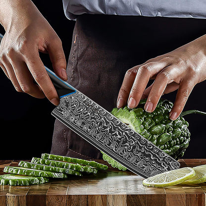 Chef Knife 7 Inch, Boning Knife with G10 Handle, Sharp Viking Knife | Professional Butcher Knife with Ergonomic Full-Tang Handle, Japanese Kitchen Knife for Home, Camping & BBQ