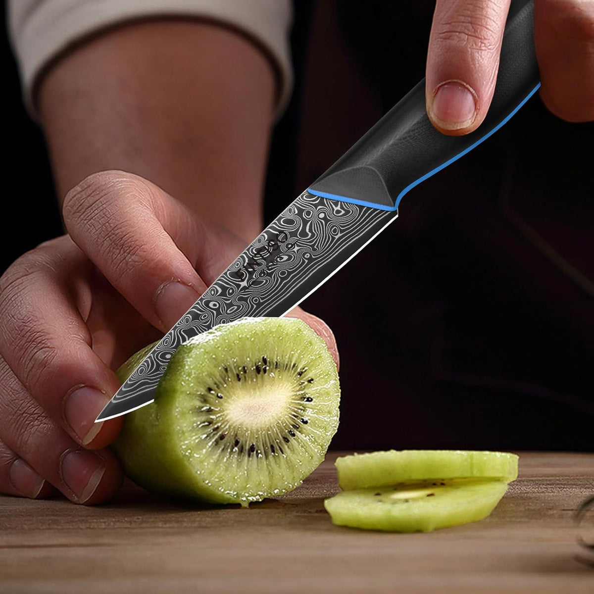 Chef Knife 7 Inch, Boning Knife with G10 Handle, Sharp Viking Knife | Professional Butcher Knife with Ergonomic Full-Tang Handle, Japanese Kitchen Knife for Home, Camping & BBQ