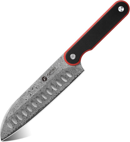 Chef Knife 7 Inch, Boning Knife with G10 Handle, Sharp Viking Knife | Professional Butcher Knife with Ergonomic Full-Tang Handle, Japanese Kitchen Knife for Home, Camping & BBQ
