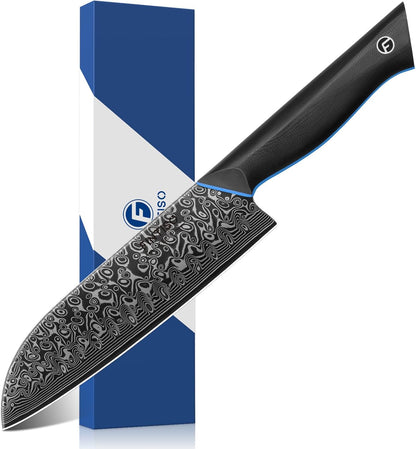 Chef Knife 7 Inch, Boning Knife with G10 Handle, Sharp Viking Knife | Professional Butcher Knife with Ergonomic Full-Tang Handle, Japanese Kitchen Knife for Home, Camping & BBQ