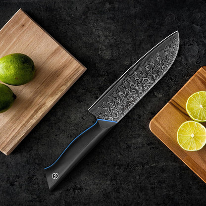 Chef Knife 7 Inch, Boning Knife with G10 Handle, Sharp Viking Knife | Professional Butcher Knife with Ergonomic Full-Tang Handle, Japanese Kitchen Knife for Home, Camping & BBQ
