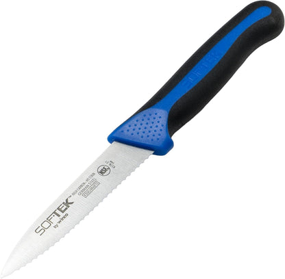 SofTek, 3.5" Serrated Paring Knives, Soft Grip Handle, 2Pcs/Pk