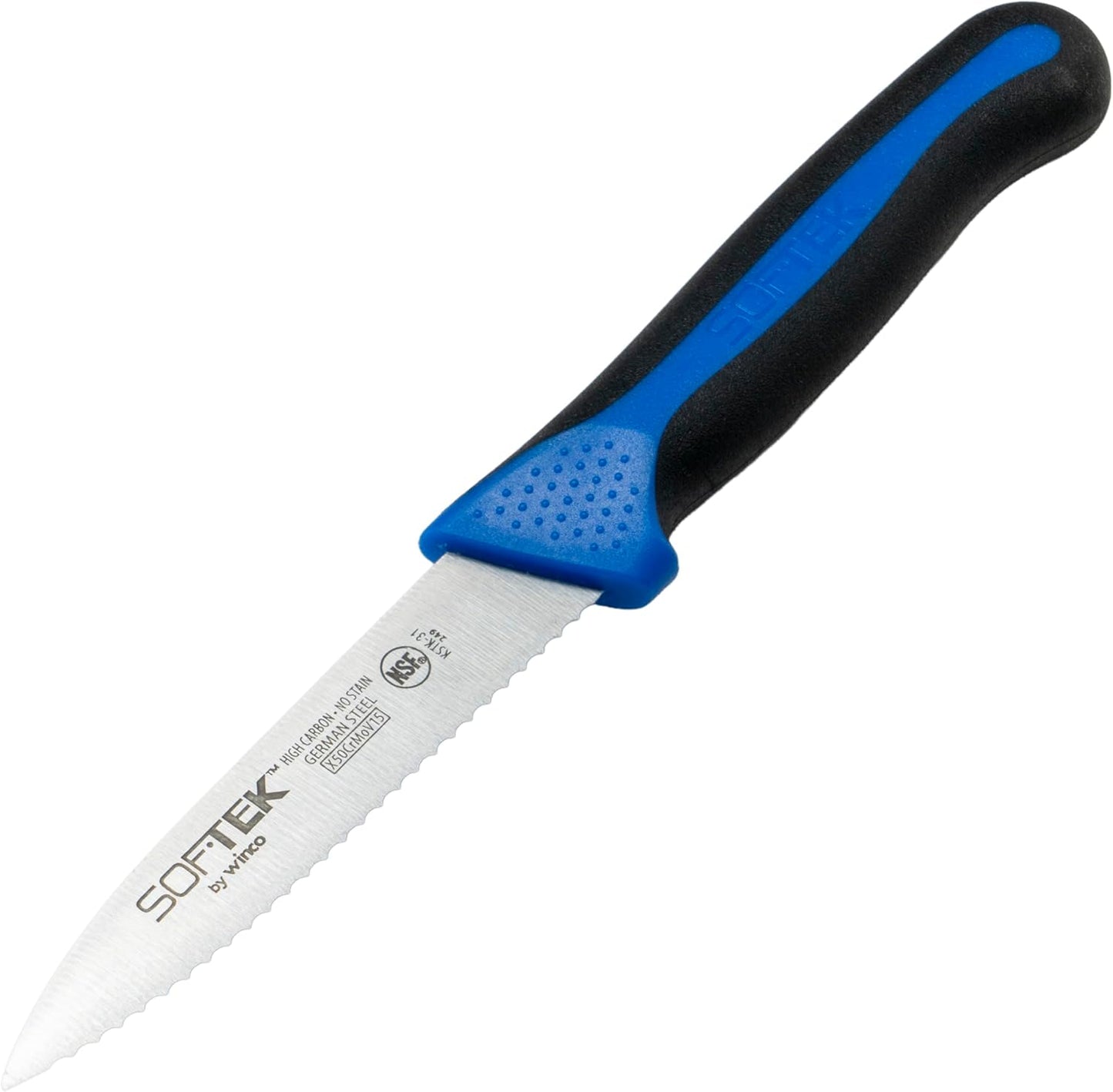 SofTek, 3.5" Serrated Paring Knives, Soft Grip Handle, 2Pcs/Pk