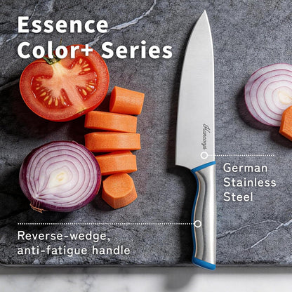 Knife Set, 13 PCS Colorful Kitchen Knives Set with 6 Blade Guards | Stainless Steel Blades, Ceramic Nonstick Coating, Rust-Resistant, Non-Slip, Dishwasher Safe, House Warming Gifts New Home