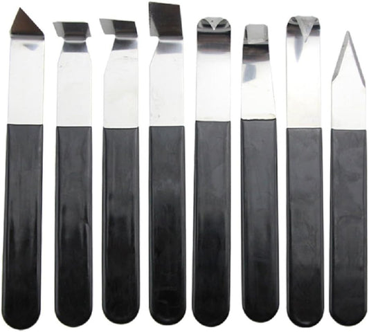 8 Pack Metal Clay Carving Knife,Pottery Tools,Clay Hand Tools | Craft Trim Artist,Ceramic Tools Set Engraving, Shaping,Clay Sculpture,Styling