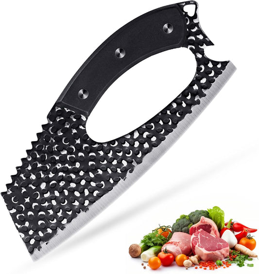 Meat Cleaver,8.6 inch Kitchen Knife Sharp Blade,Gray | Sharp Blade Easy Cleaning for Home Kitchen & Restaurant,Lightweight and portable