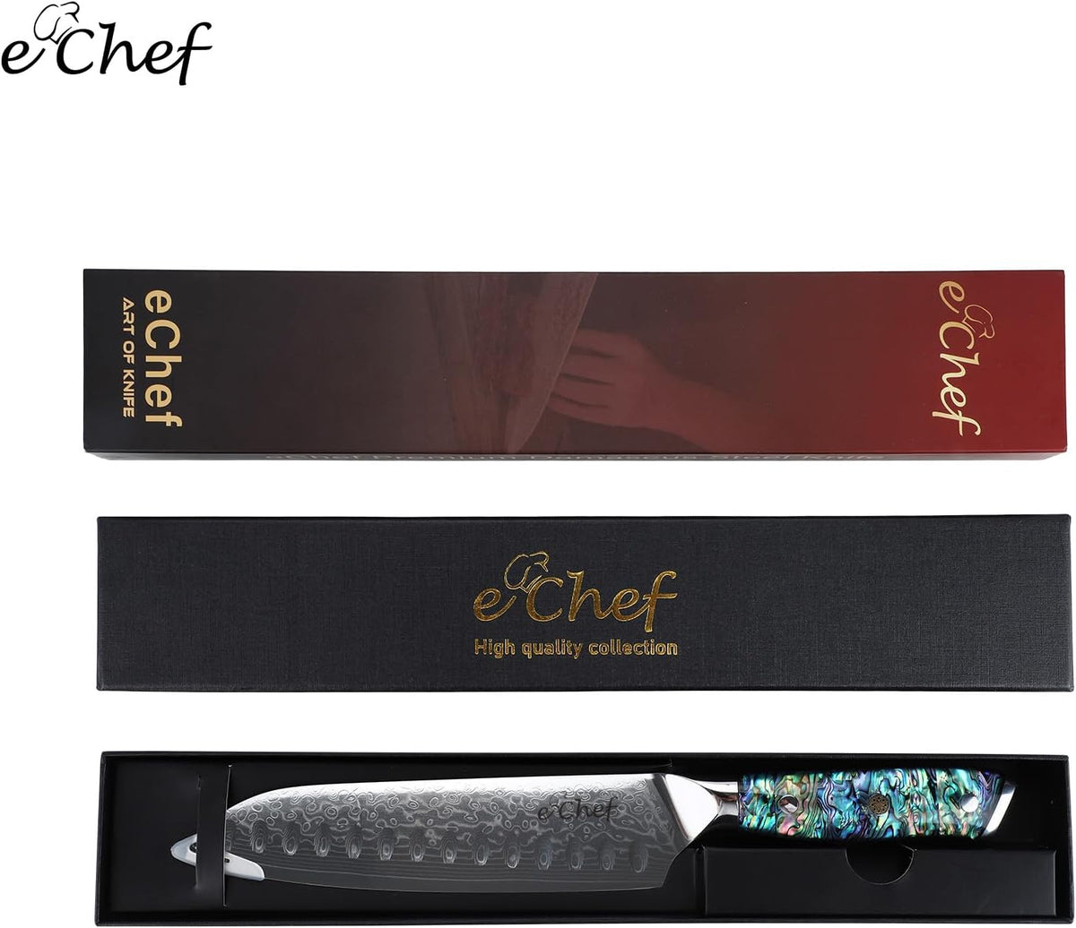 5-Inch Multifunctional Knife, 67-Layer Damascus VG-10 Steel, Abalone Handle, Sharp Knife for Fruits & Vegetables, Gift Box(5-inch utility knife)