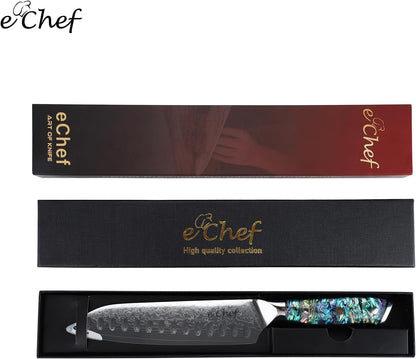 5-Inch Multifunctional Knife, 67-Layer Damascus VG-10 Steel, Abalone Handle, Sharp Knife for Fruits & Vegetables, Gift Box(5-inch utility knife)