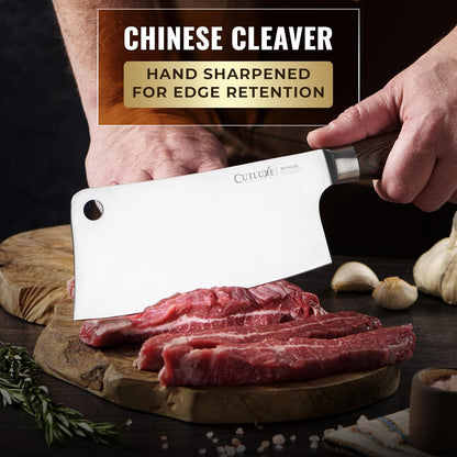 Santoku Knife, 5" Japanese Meat & Vegetable Knife for Chopping | Ultra Sharp High Carbon Stainless Steel, Full Tang Pakkawood Handle – Shinobi Series