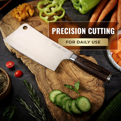 Santoku Knife, 5" Japanese Meat & Vegetable Knife for Chopping | Ultra Sharp High Carbon Stainless Steel, Full Tang Pakkawood Handle – Shinobi Series