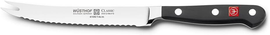 Wüsthof CLASSIC Tomato Knife, One Size, Black, Stainless Steel
