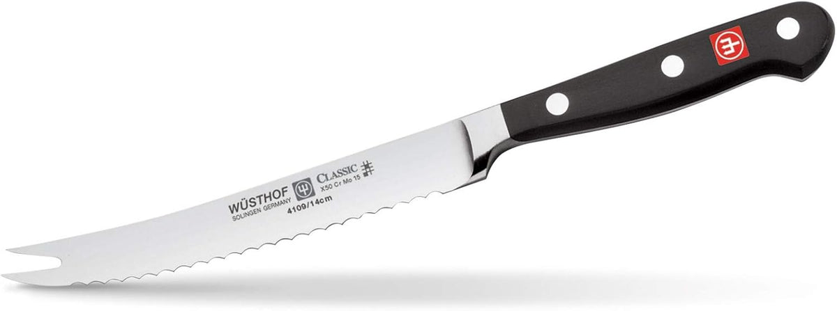 Wüsthof CLASSIC Tomato Knife, One Size, Black, Stainless Steel