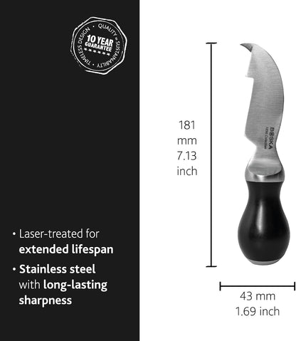 Cheese Scoring Knife Pro 90mm - Premium Quality - German Steel - 1896 Collection - for Hard Cheese Like Parmesan or Gouda - 1896 Collection